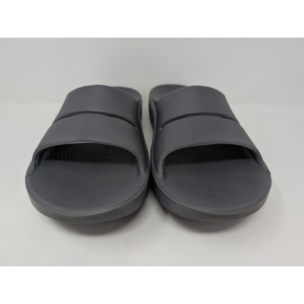 Oofos Ooahh Recovery Slide Sandals Womens 11/Mens 9 Gray Rubber Comfort Running - Picture 3 of 8
